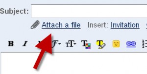 how to attach a file to email