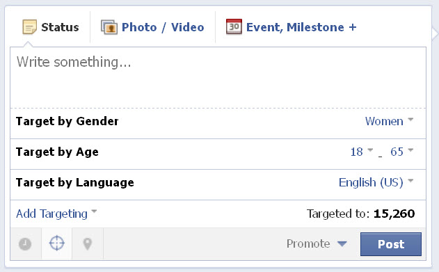How to Use Facebook Targeted Updates