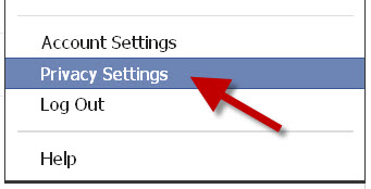 privacy settings page on facebook