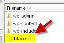 how to modify the htaccess file