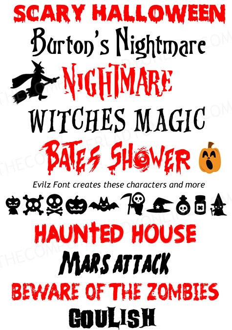 free halloween fonts for windows