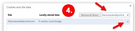 Delete Individual Cookies from Chrome