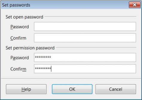 how to lock a PDF document with a password