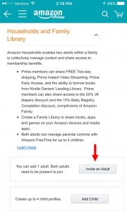 How to Add Someone to your Amazon Prime Account Using the Amazon App