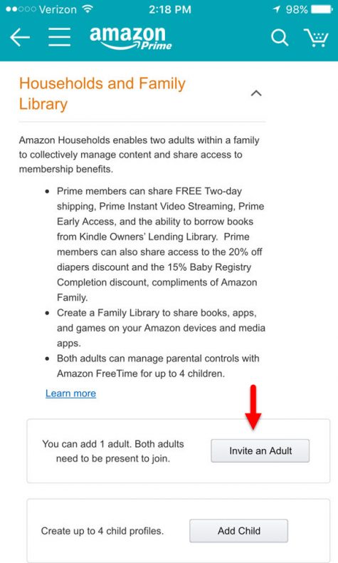 how to follow someone on amazon app