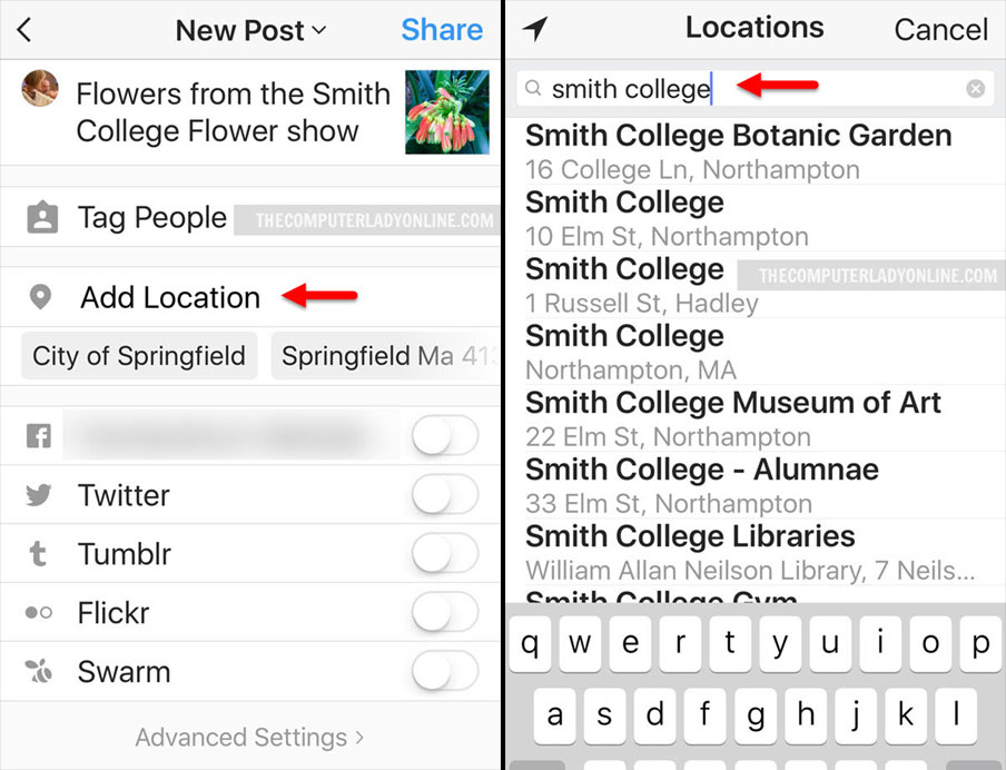 How to Add a Location to a Photo on Instagram