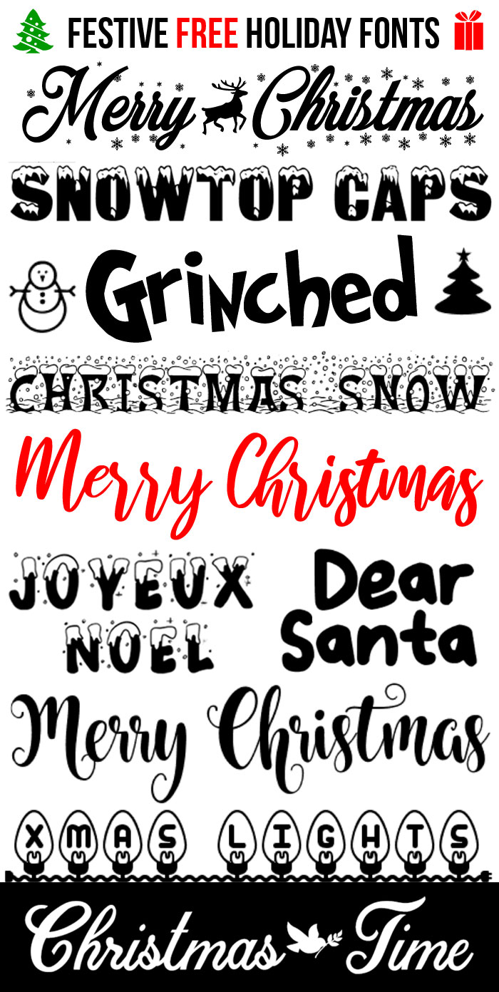 christmas font photoshop download