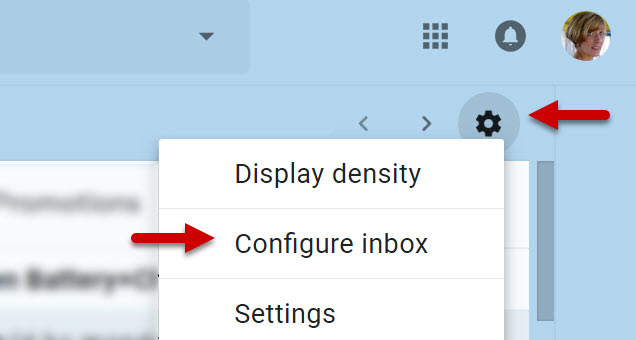 Configure and Disable Gmail Inbox Tabs