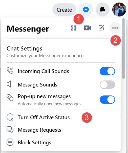 Facebook turn off chat